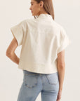 Timeless Touch Collar Top-Linen