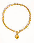 Gold Pearl Chain Necklace