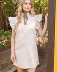 City Babe Faux Leather Mini Dress