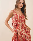 Soft Serenade Floral Midi Dress