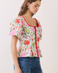 Garden Romance Peplum Top