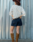 Eloria Eyelet Embroidered Top