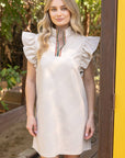 City Babe Faux Leather Mini Dress