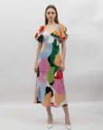 Monaco Puff Sleeve Maxi Dress