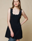 Venice Scallop Mini Dress