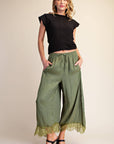 Arabian Nights Balloon Pants-Olive