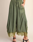 Arabian Nights Balloon Pants-Olive