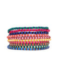 Sage Beaded Stretch Bracelets-Multi