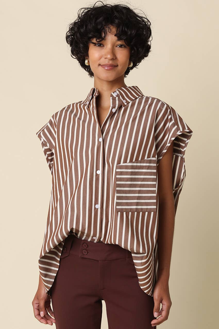 Hunter Stripe Oversized Top