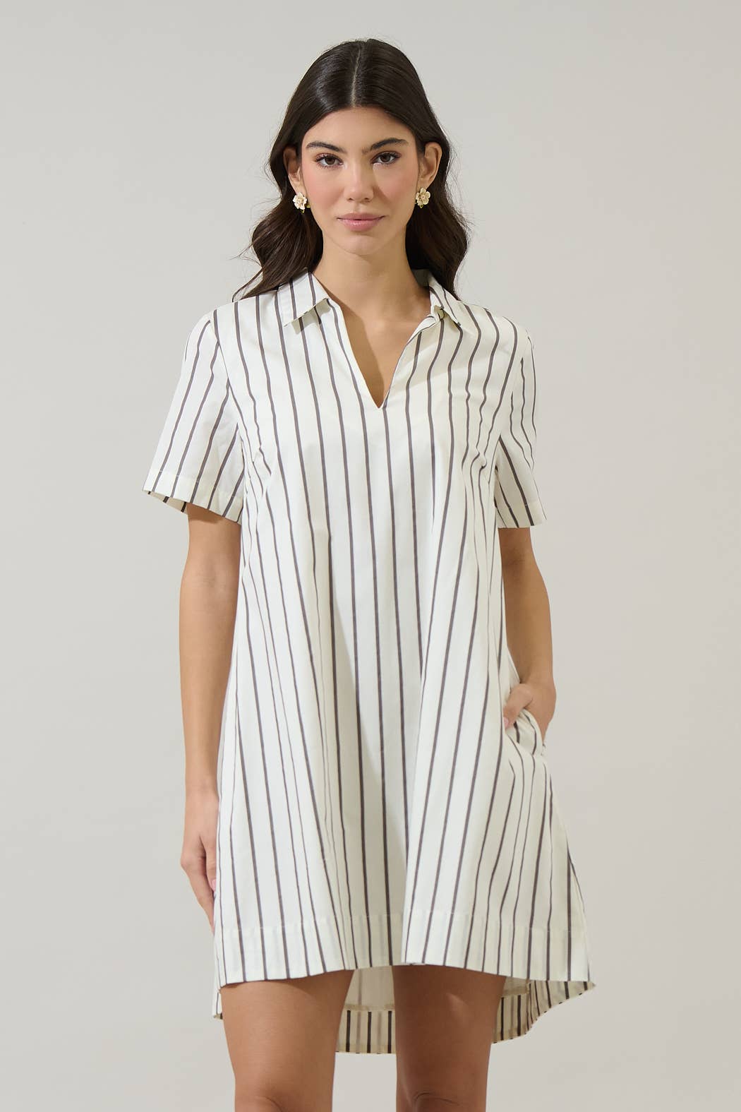 Kamara Striped Mini Dress