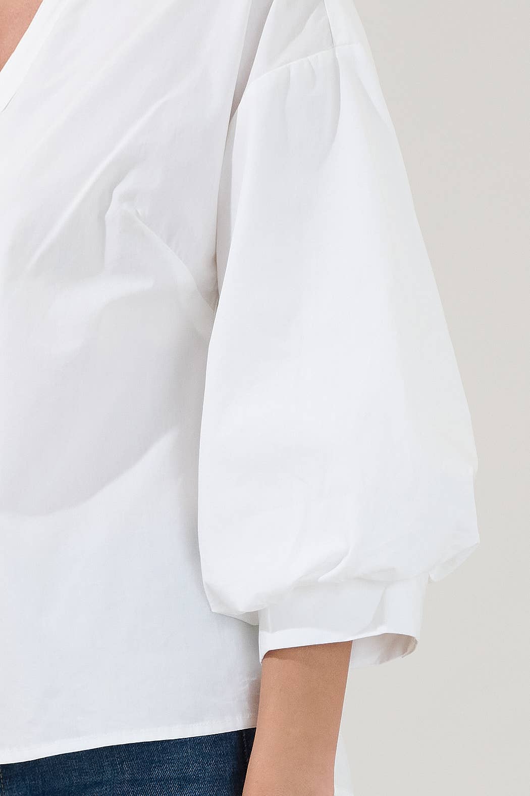 Chalet Button Down Top-White