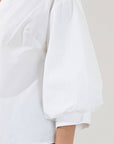 Chalet Button Down Top-White