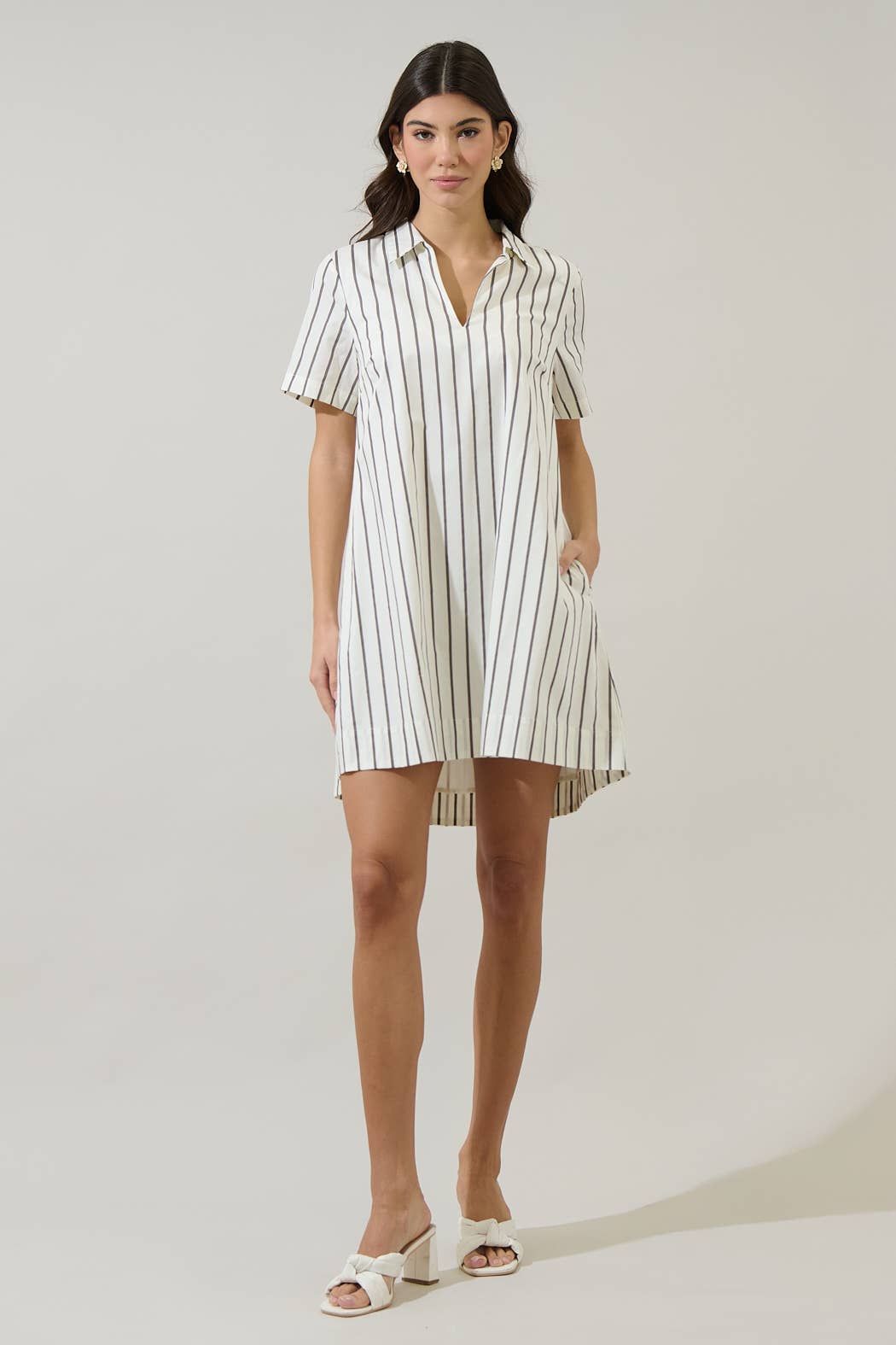 Kamara Striped Mini Dress