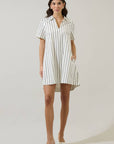 Kamara Striped Mini Dress