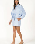 Boss Babe Pinstripe Mini Dress