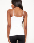 Ribbed Camisole-White