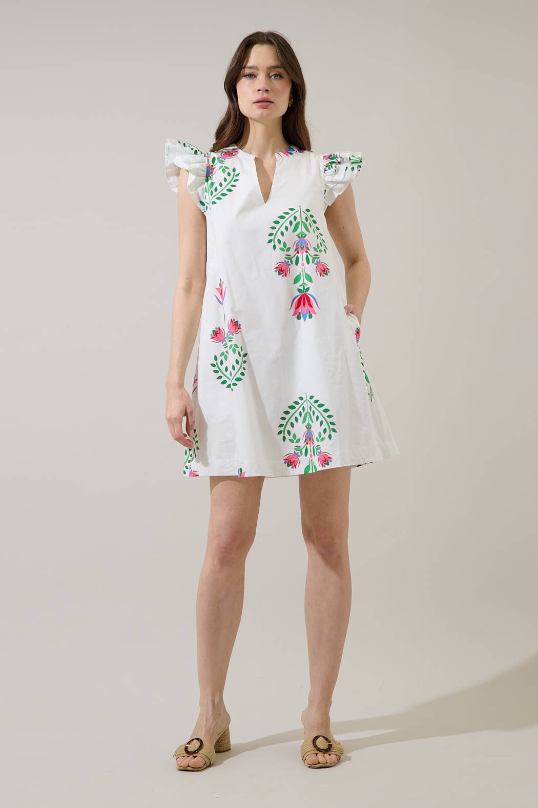 Saury Floral Mini Dress