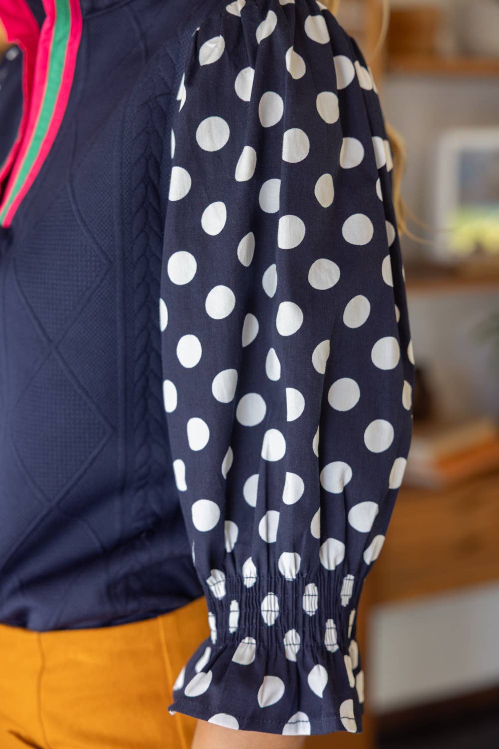 Vivienne Polka Dot Knit Top