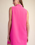 Yacht Luxe Mini Dress-Hot Pink