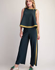 Soft Motion Knit Top-Hunter Green