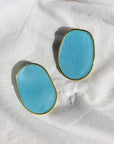Kendall Statement Earrings-Blue