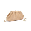 Triana Straw Frame Clutch- Natural