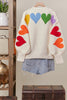 Candy Hearts Patch Sweater