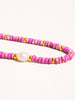 Pink and Pearl Beaded Necklace