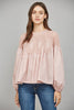 Orchard Picnic Lace Top-Mauve