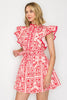 Pink Bandana Mini Dress