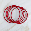 Color Bangle Set Of 5- Red