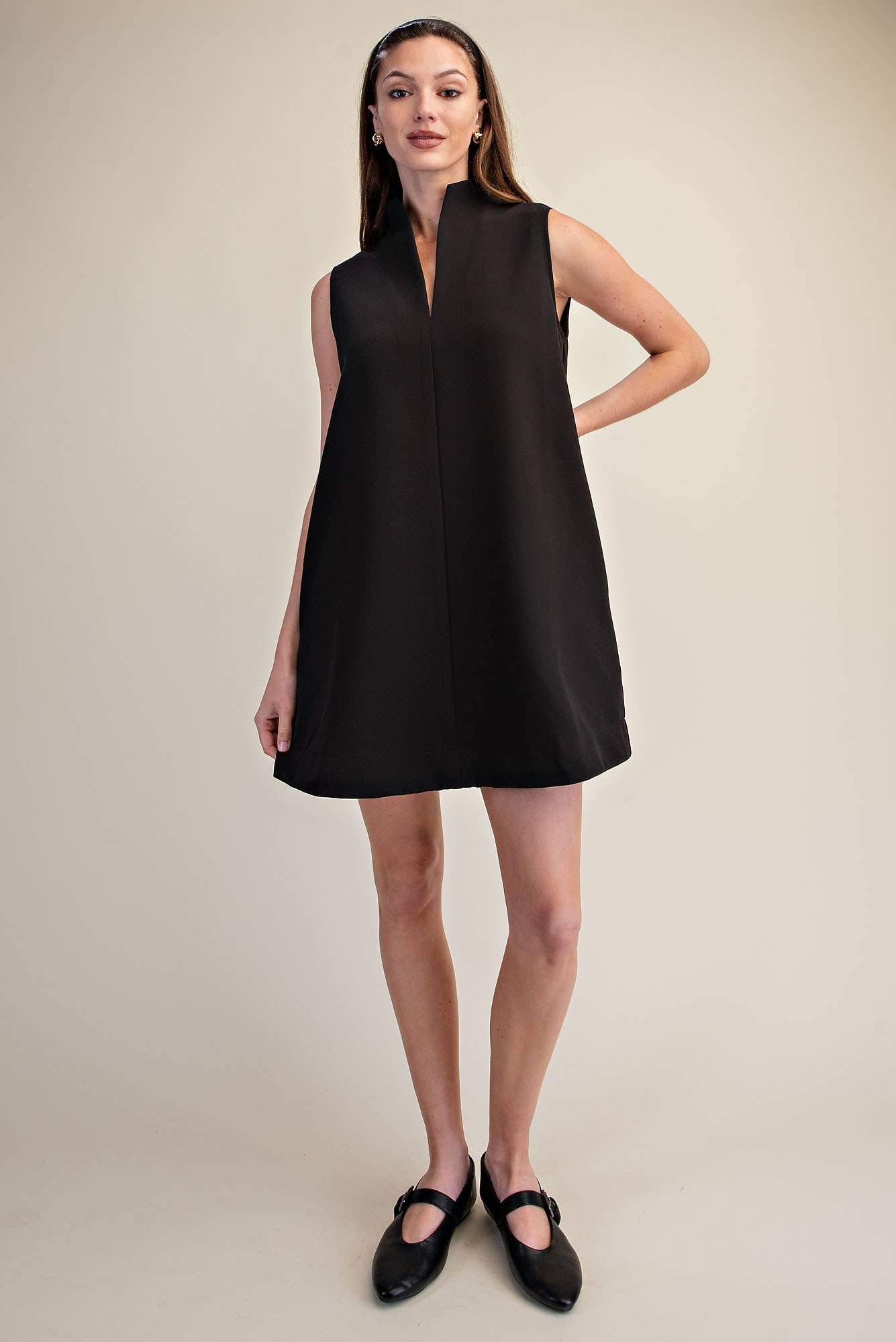 Yacht Luxe Mini Dress-Black
