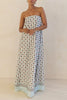 Modern Angles Strapless Dress