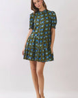 Baby Blossom Mini Dress-Brown