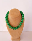 Rory Beaded Necklace-Emerald Green