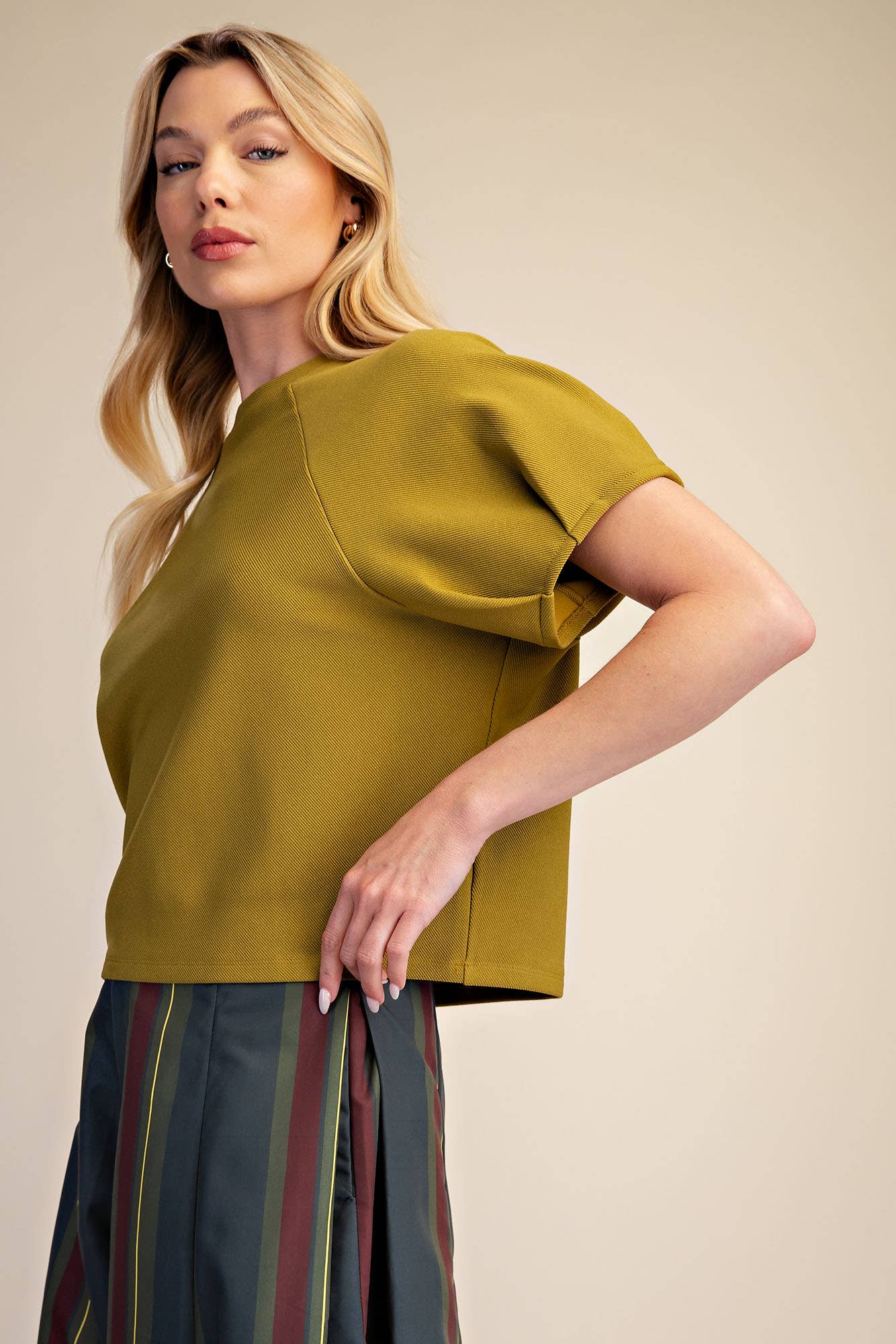 Autumn Orchard Top-Light Olive