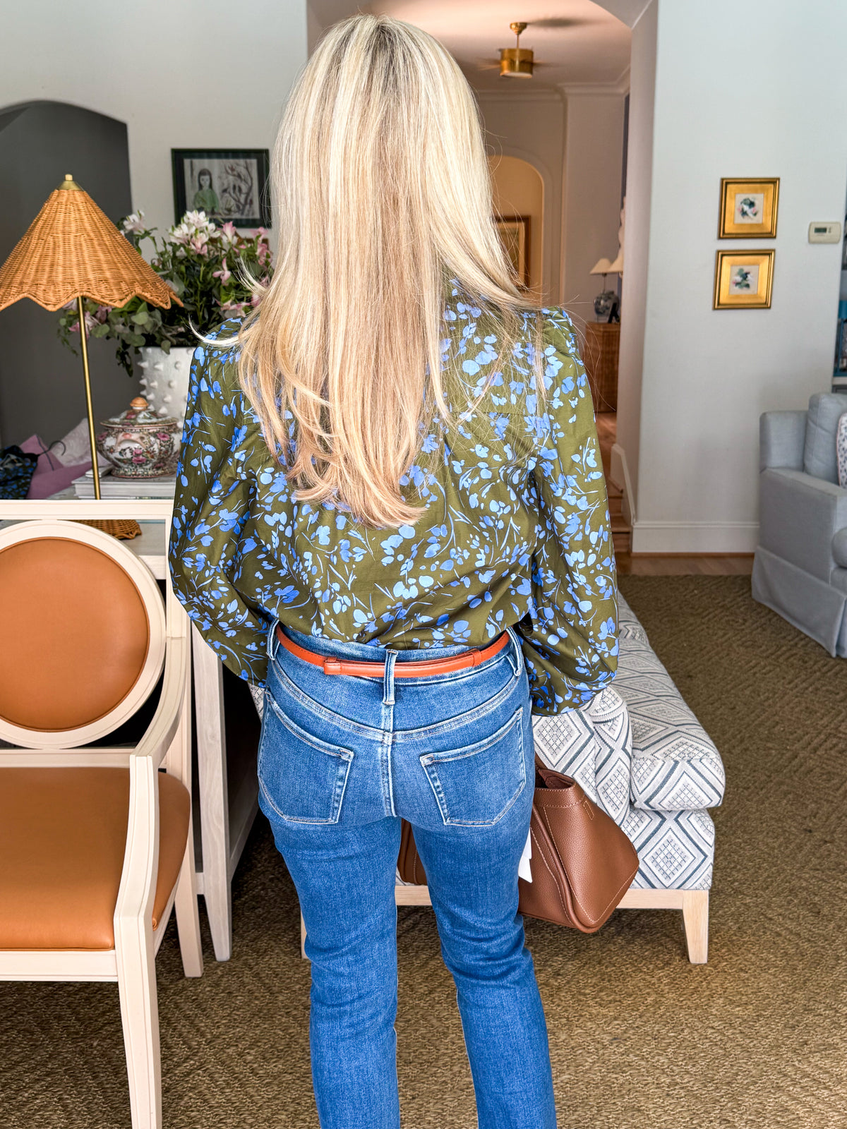 PREORDER: Floral Nellian Ruffle Top