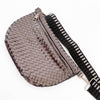 Westlyn Woven Bum Bag- Metallic Gunmetal