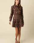 Adriana Paisley Mini Dress