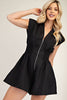 Darling Gaze Romper-Black