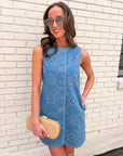 Western Whimsy Denim Dress