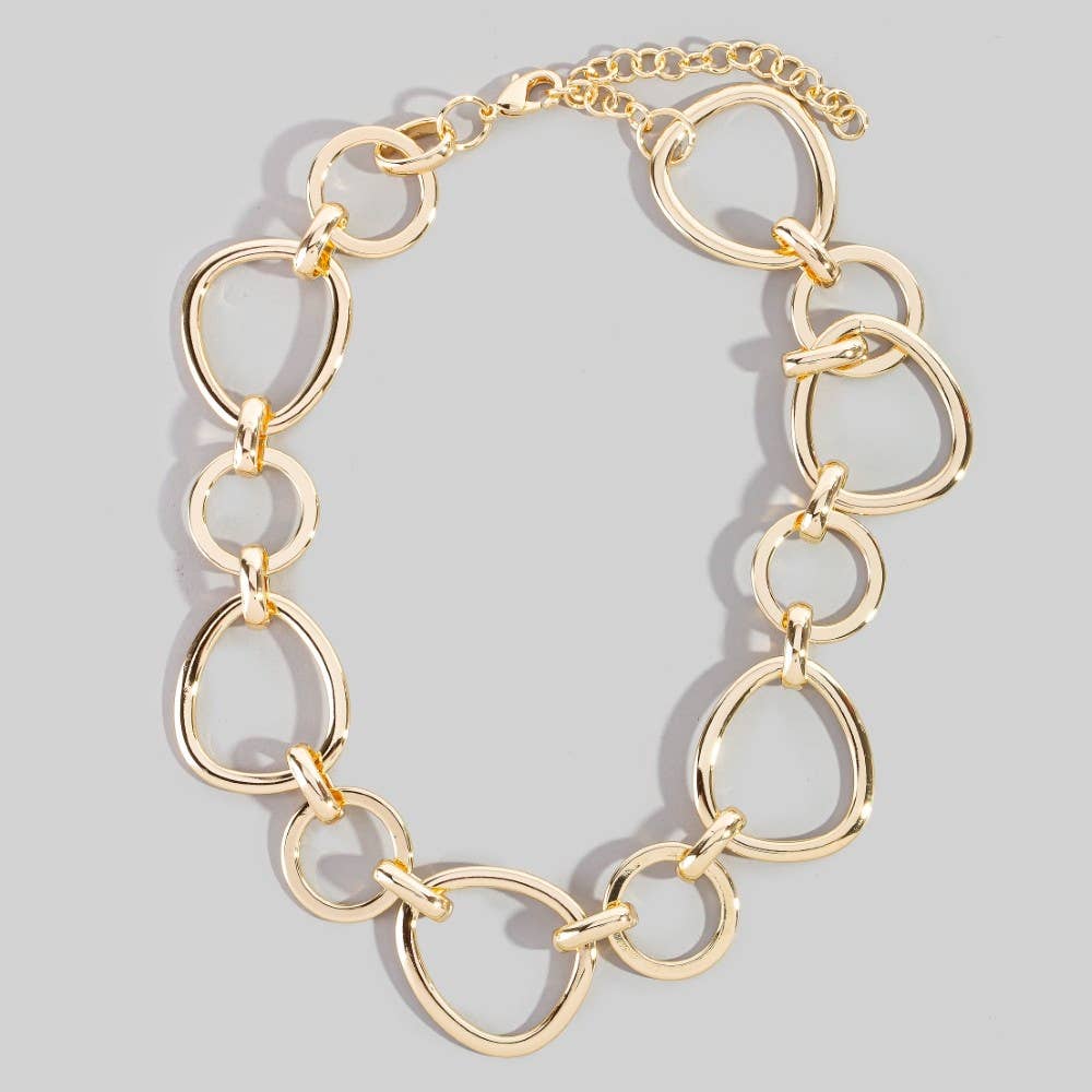 Glow Hoop Chain Necklace