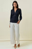 Urban Frontier Mixed Media Top