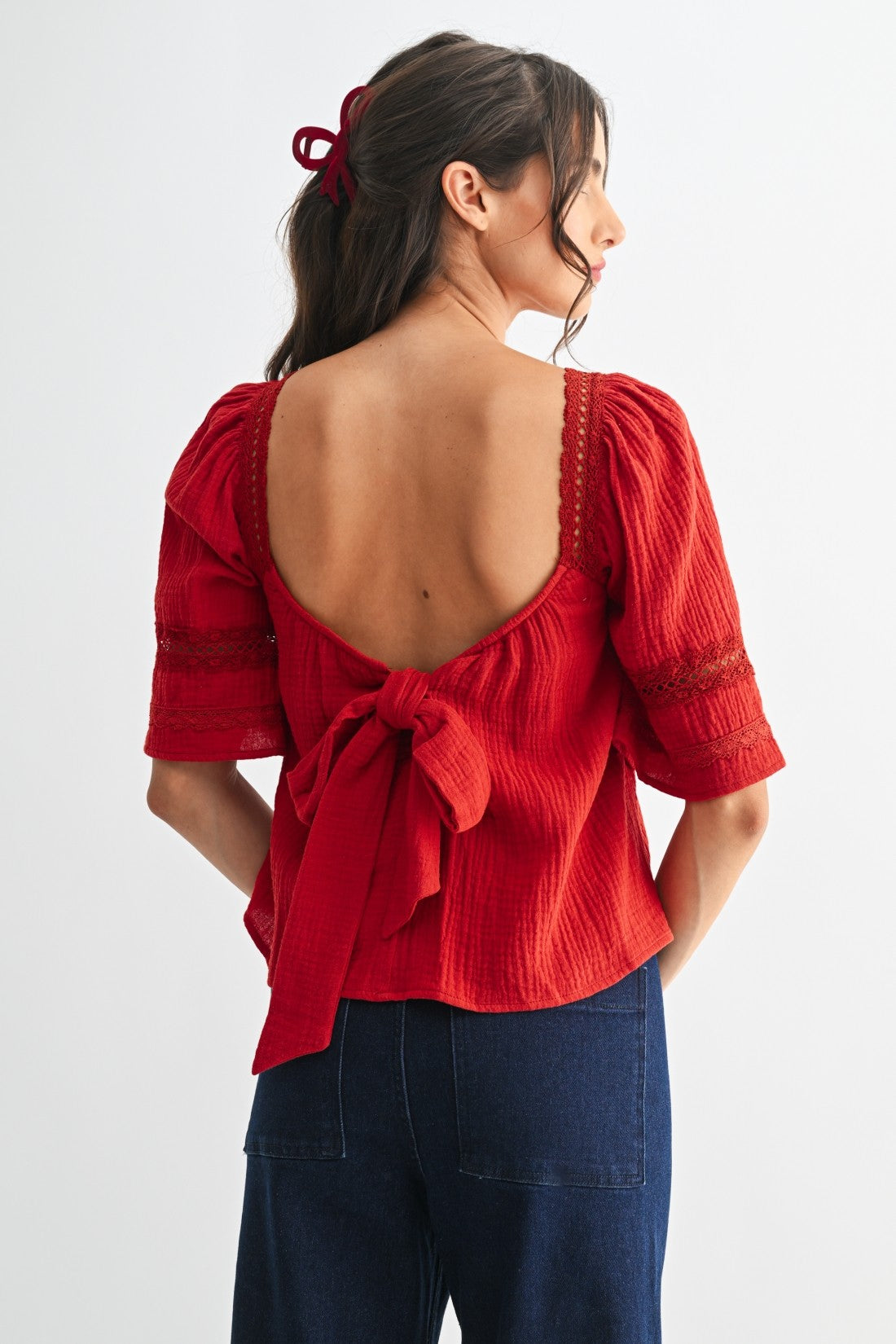 Scarlet Harvest Lace Top