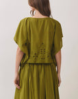 Georgina Eyelet Embroidered Top