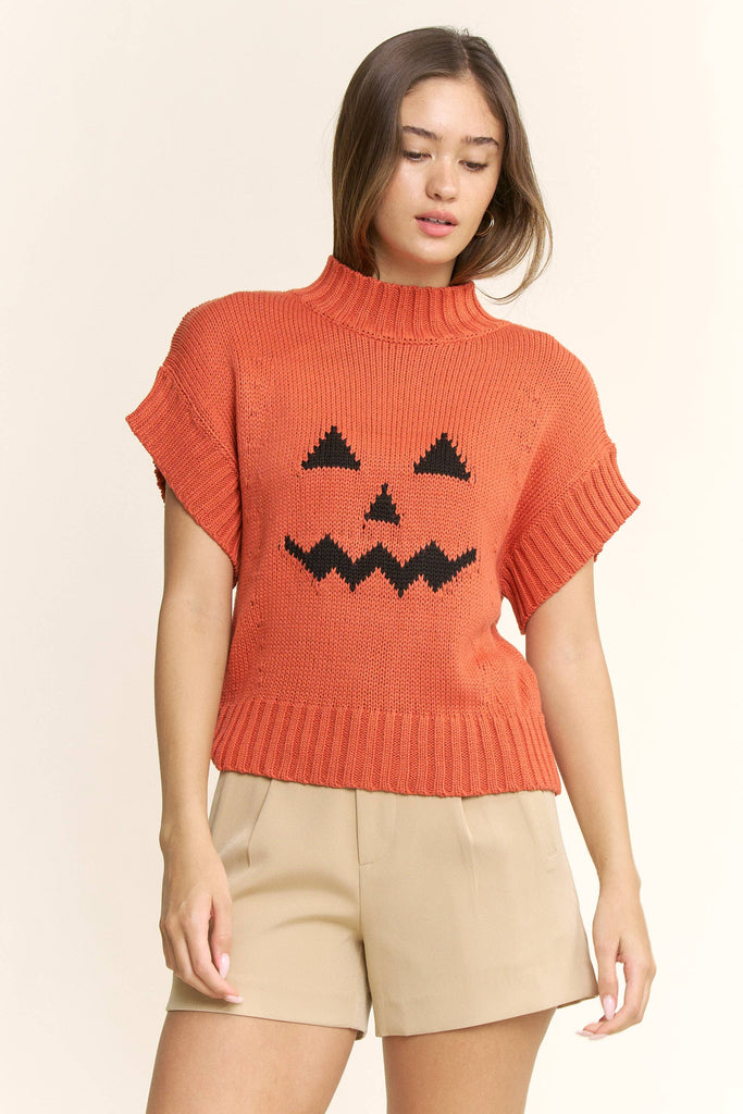 Halloween Jack O Lantern Sweater