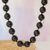 Boho Chunky Beaded Necklace-Brown