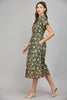 Autumn Day Date Midi Dress