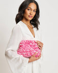 Raya Clutch-Hot Pink