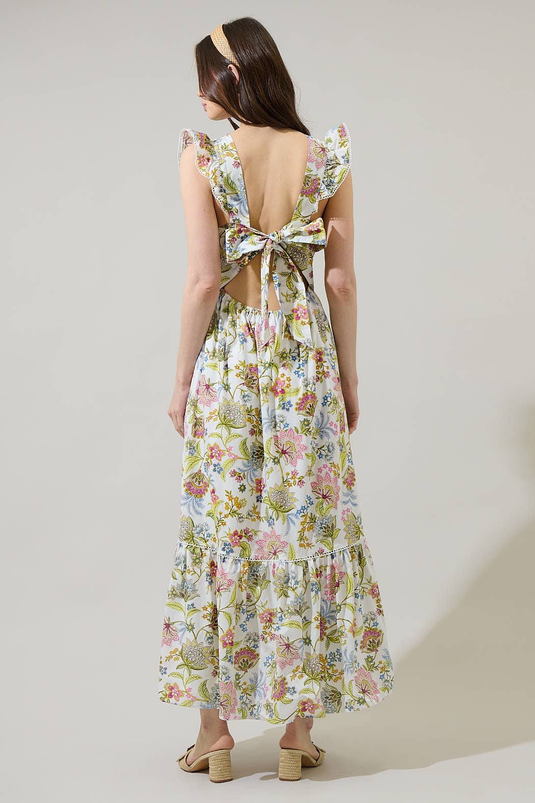 Pany Floral Ruffle Maxi Dress